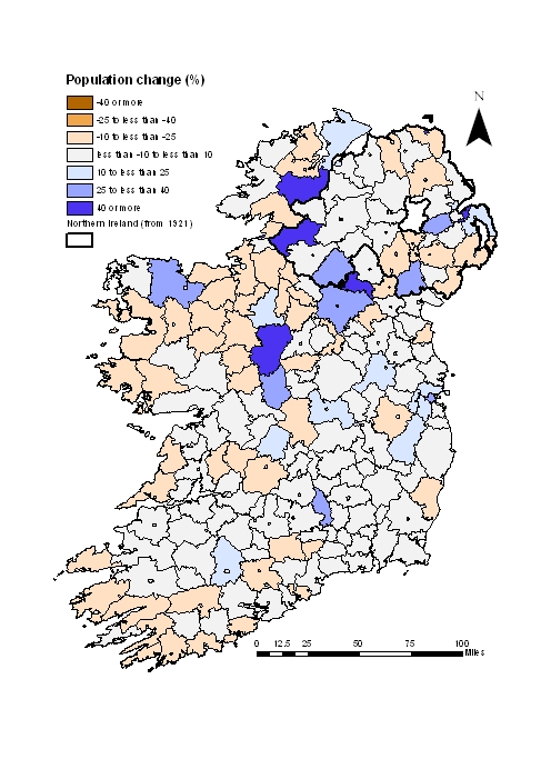 Population change 1911-26